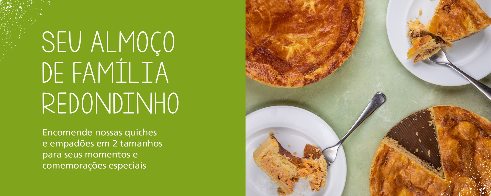 encomenda de quiches e empadão