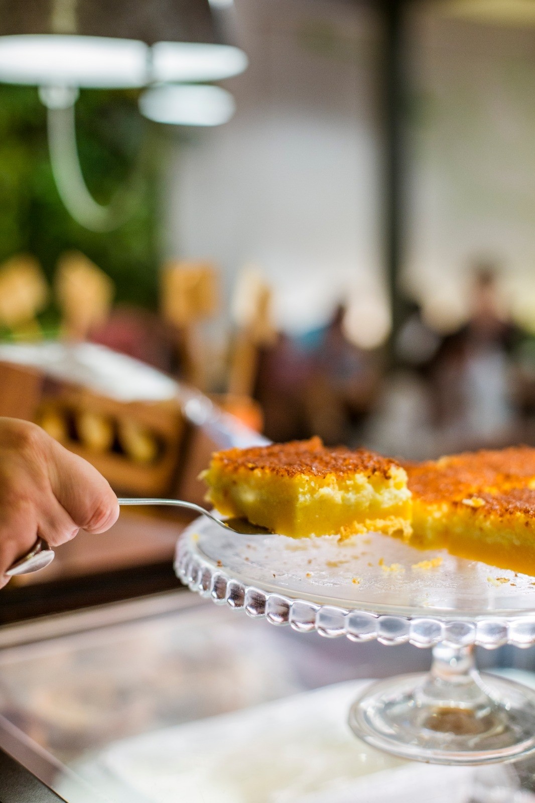 Bolo de fubá com queijo