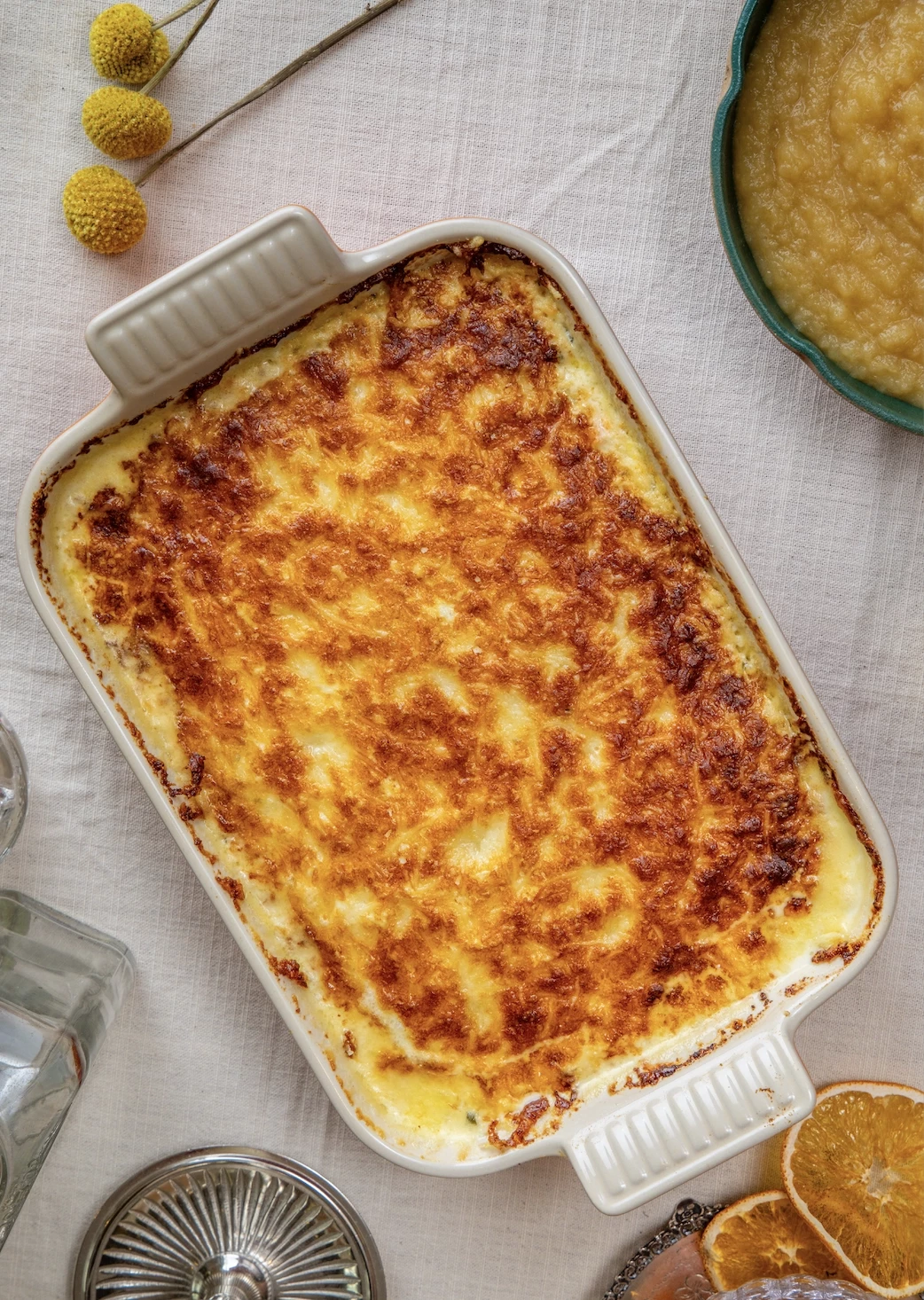 O nosso Bacalhau Espiritual na travessa Le Creuset