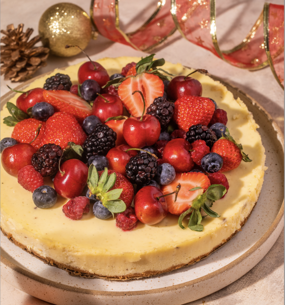 A clássica cheesecake de frutas vermelhas NOVO