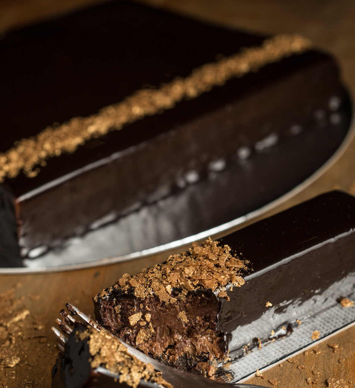 Torta de Chocolate Belga com praliné de avelã - Torta Inteira