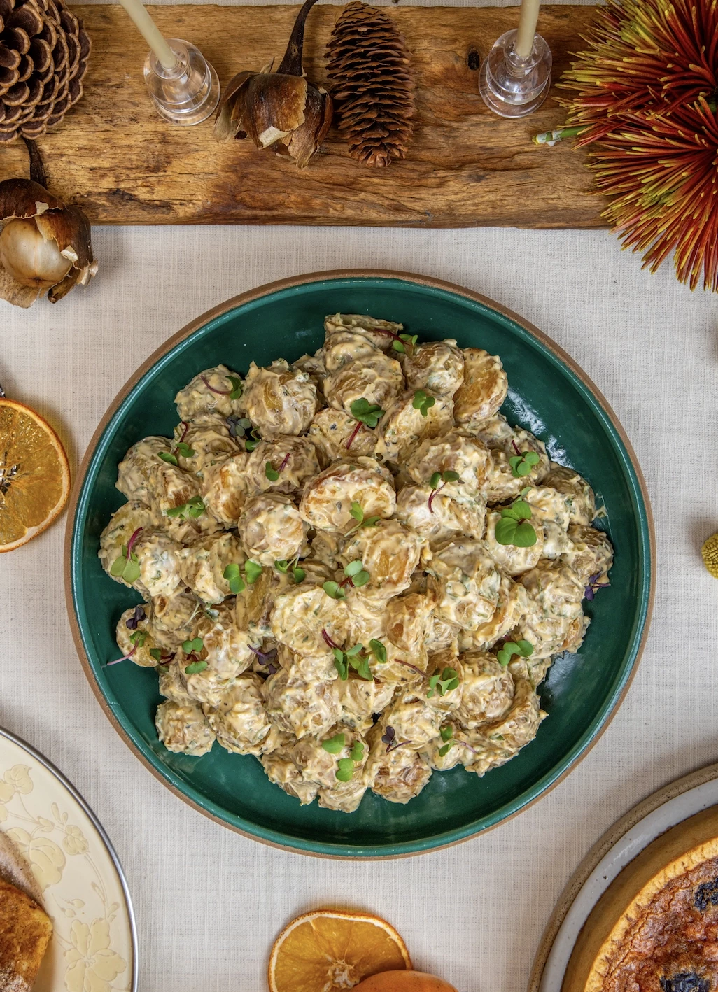 Salada de batata calabresa assada com maionese de páprica defumada