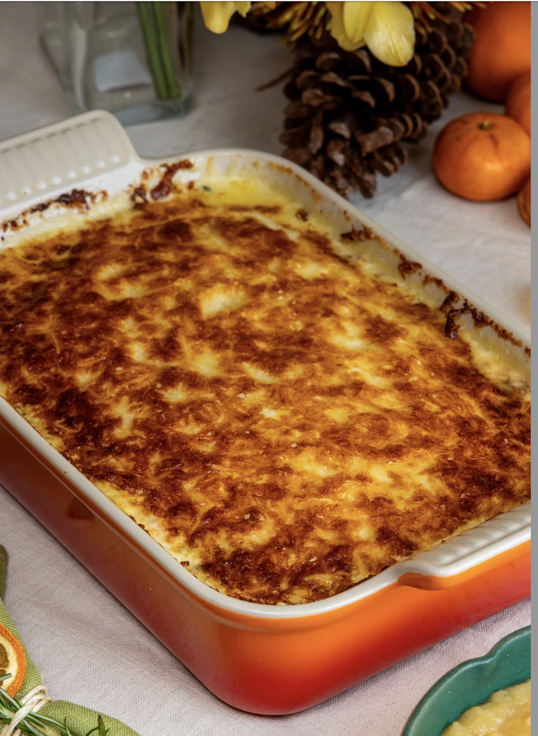 O nosso Bacalhau Espiritual na travessa Le Creuset