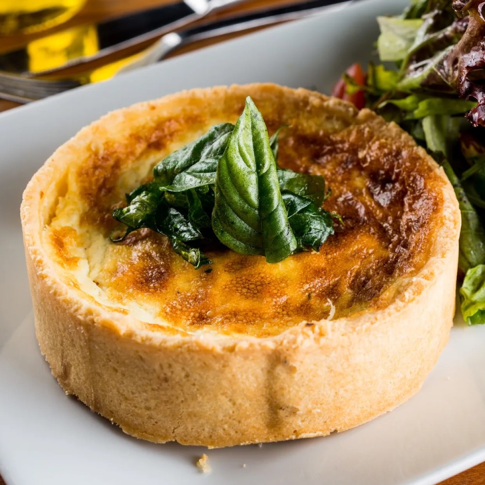 Quiche de legumes e queijo de cabra - individual