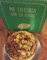 Quiche de cogumelos e  alho poró - Grande